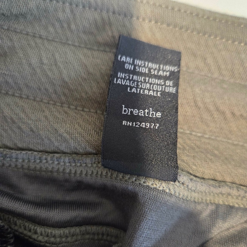 PrAna Sunrise Jogger Pants Rye Green Womens XS Textured Knit Drawstring 1963871 - Picture 7 of 11